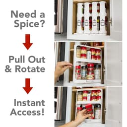 Cabinet Caddy Spice Rack Organizer - Thumbnail 4