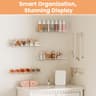 4-Pack Clear Acrylic Wall Shelves - 15'' Floating Bookshelves for Kids & Home Decor